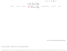 Tablet Screenshot of ladidabeauty.com